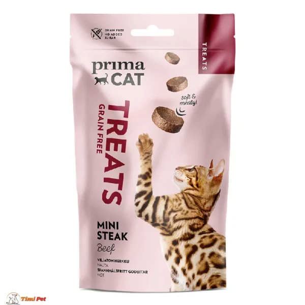 Prima Cat Treats mini štapići Govedina 50g – grain-free poslastice za mačke