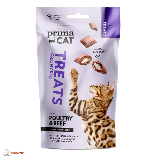 Prima Cat Treats mini štapići Živina/Govedina 50g – grain-free poslastice za mačke