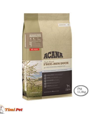 ACANA Singles Free‑Run Duck 2kg i 11.4kg – monoproteinska hrana za pse sa patkom
