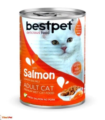 BestPet konzerva za mačke Losos u sosu 400g potpuna vlažna hrana