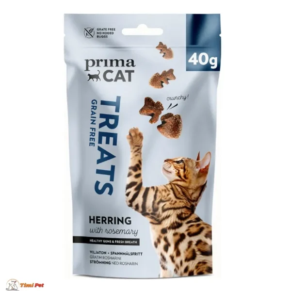 Prima Cat Treats mini štapići Haringa/Ruzmarin 50g – grain-free poslastice za mačke