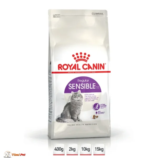 Royal Canin Sensible 33 za mačke suva hrana za osetljivo varenje pakovanja 400g 2kg 10kg 15kg