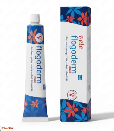 Flogoderm 50g – protivupalna mast za kožu, opekotine, ekceme i rane, pogodna za ljude i životinje, pakovanje 50g