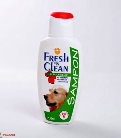 Fresh & Clean sampon za dugu dlaku 200ml za pse sa vitaminima A i E