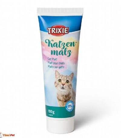 TRIXIE Pasta za mačke Malt za izbacivanje dlake 100g – malt pasta protiv kuglica dlake i za podršku varenju
