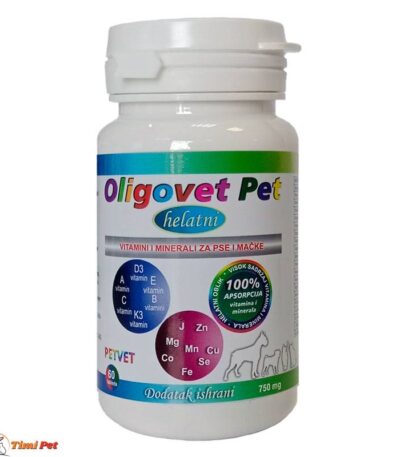 Oligovet Pet 60 tableta, vitamini i minerali za pse i mačke