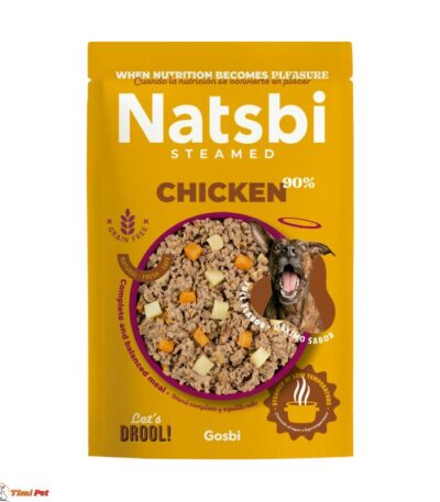 NATSBI kuvani obrok za pse piletina 200g - paket 15 komada kuvane hrane