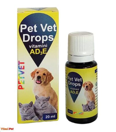 Pet Vet Drops kapi 20ml, vitamini i minerali za imunitet pasa i mačaka