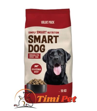 SMART DOG Adult Govedina 10 kg - kvalitetna kompletna hrana za odrasle pse