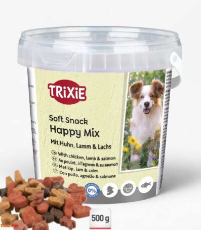 Trixie Happy Mix 500g mekane poslastice za pse sa piletinom jagnjetinom i lososom