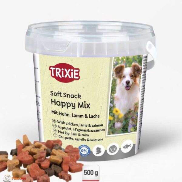 Trixie Happy Mix 500g mekane poslastice za pse sa piletinom jagnjetinom i lososom