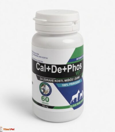 Cal+De+Phos Vet 750 mg – kalcijum za štence i mlade pse, pakovanje od 60 tableta