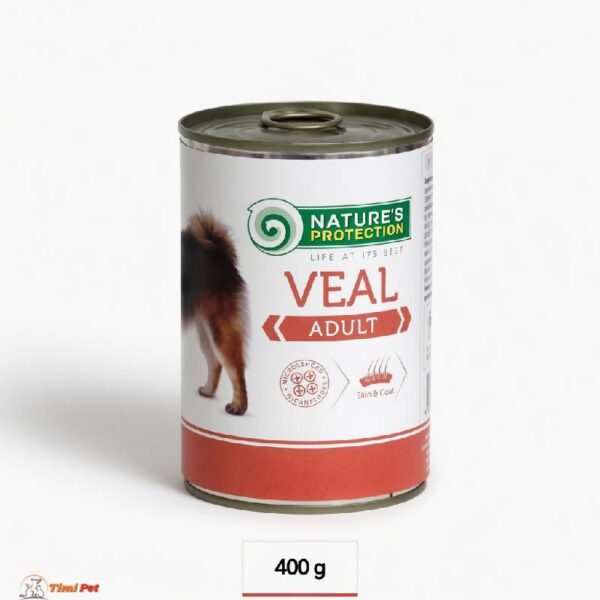Nature’s Protection konzerva sa teletinom za odrasle pse 400 g