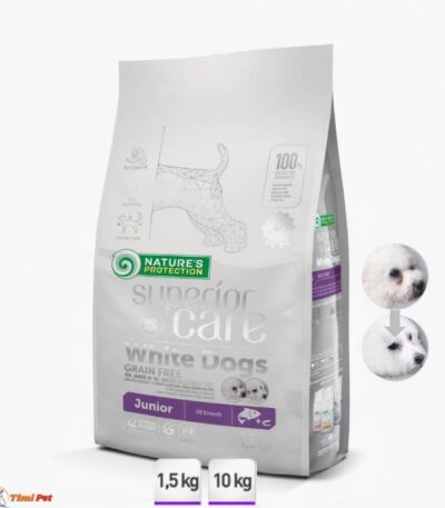 Nature’s Protection hrana za bele štence White Dog Junior sa lososom