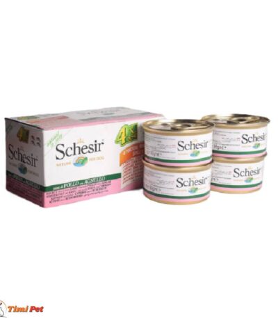 Schesir Multi Pack Dog piletina jagnjetina vlazna hrana za pse 4x85g