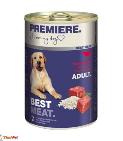 Premiere Dog Best Meat Adult Govedina, Pirinač 400g - vlažna hrana za pse