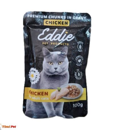 EDDIE Sos za mace piletina 100g - ukusan dodatak ishrani za mačke, stimuliše apetit i hidraciju