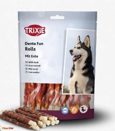 Trixie Denta Fun štapići sa pačetinom za pse 30 kom 240g