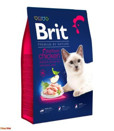 Brit Premium Sterilised piletina suva hrana za sterilisane mačke 8kg pakovanje
