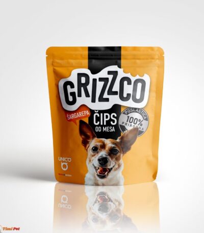 GRIZZCO čips šargarepa za pse - hrskava poslastica sa šargarepom 100g