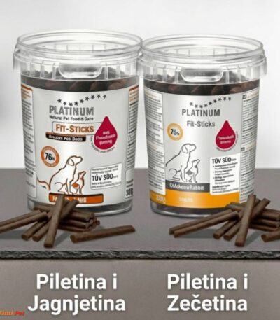 Platinum Fit-Sticks štapići za pse – pakovanja od 300g u ukusima piletina & jagnjetina i piletina & zečetina