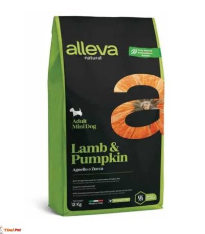 Alleva Natural Mini Adult Jagnjetina i Bundeva 12kg - hrana za odrasle pse malih
