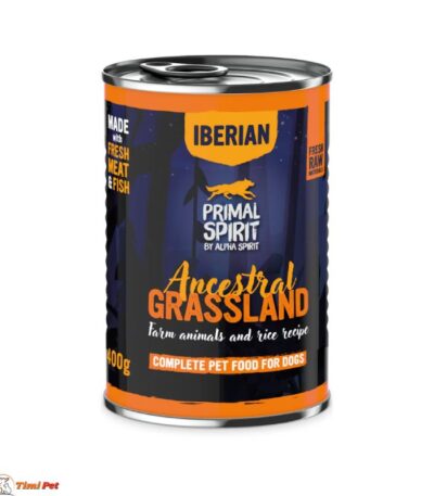 Primal Spirit Ancestral Grassland 400g konzerva za pse svinjetina