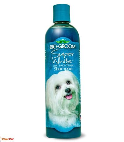 BIO-GROOM Super White šampon za pse 355ml – osvetljavanje bele dlake sa sedefastim sjajem