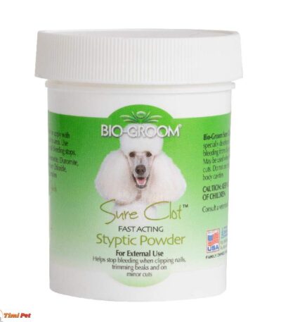 BIO-GROOM Sure Clot puder 15ml – pakovanje i izgled bočice
