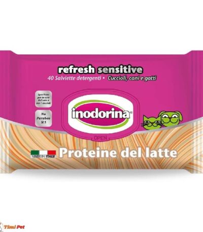 INODORINA Sensitive Milk Protein vlažne maramice 40 kom za pse i mačke