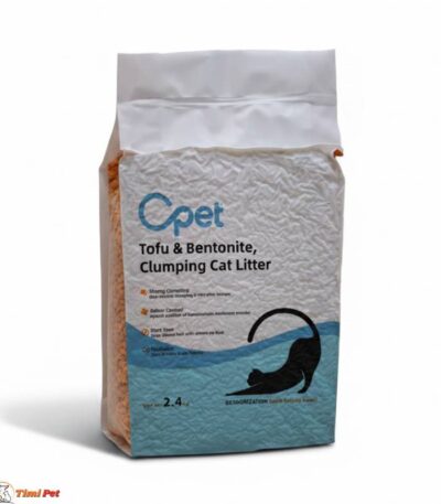 O-Pet tofu bentonit posip za mačke 2,4kg grudvajući i bez prašine