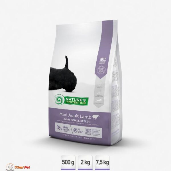 Nature’s Protection Mini Adult Lamb Small Breed hrana sa jagnjetinom za odrasle male pse