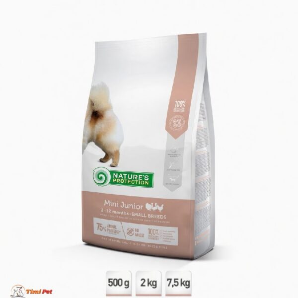 Nature’s Protection Mini Junior Poultry 2-12 hrana sa živinom za štence malih rasa