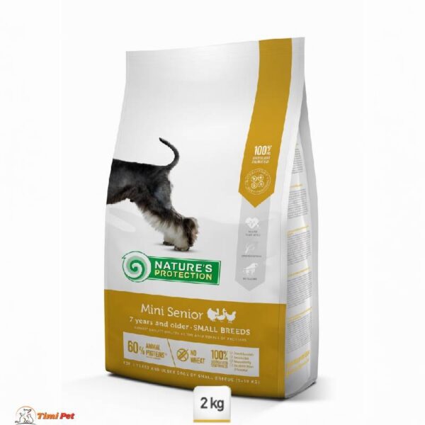 Nature’s Protection Mini Senior Poultry hrana sa živinom za starije pse malih rasa 7+