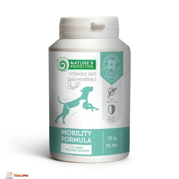 Nature's Protection Mobility Formula – dodatak za zglobove i pokretljivost pasa i mačaka, 75 tableta