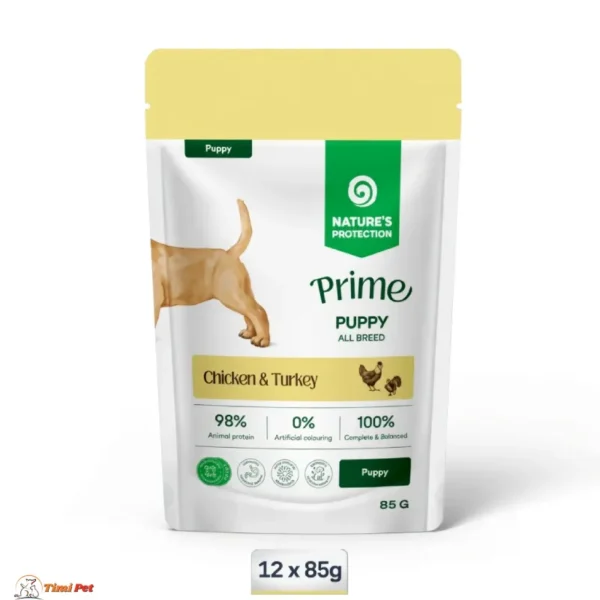 Nature's Protection Prime Junior sos za štence sa piletinom i ćuretinom 12 x 85 g
