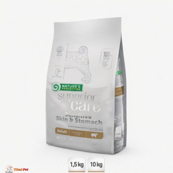 Nature’s Protection Sensitive Skin & Stomach Small Adult hrana sa jagnjetinom za osetljive male pse