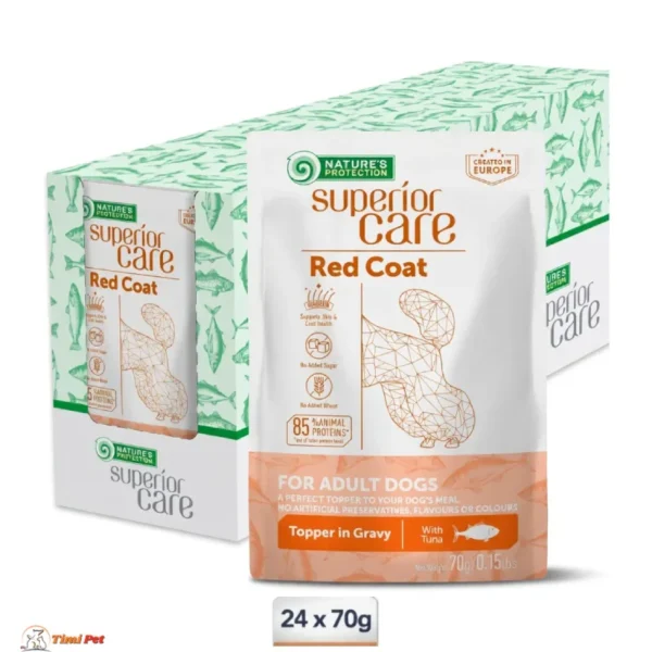 Nature's Protection Superior Care Red Coat sos za pse sa tunom 24 x 70 g