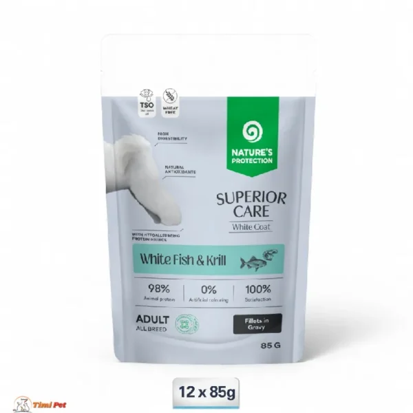 Nature's Protection Superior Care White Dog sos sa belom ribom i krilom 12 x 85 g