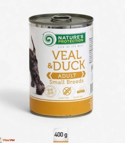 Nature’s Protection konzerva za male pse sa teletinom i pačetinom 400 g
