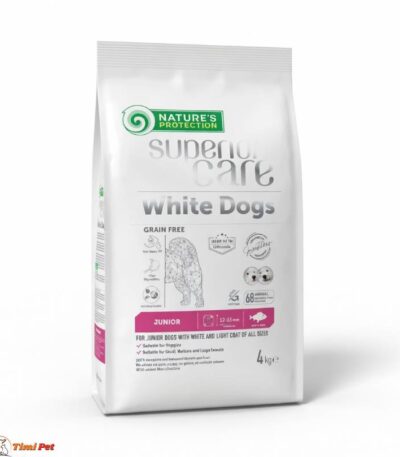 Nature’s Protection White Dog White Fish Junior All Breed hrana za bele štence