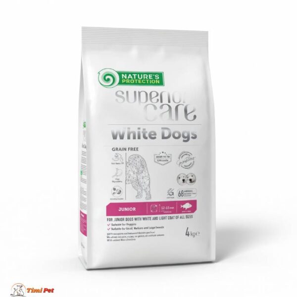 Nature’s Protection White Dog White Fish Junior All Breed hrana za bele štence