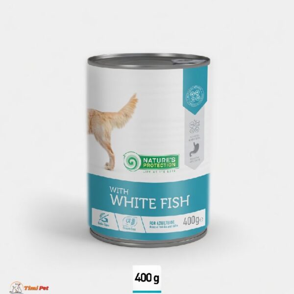konzerva za pse sa belom ribom Nature’s Protection Sensitive 400 g