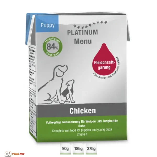 Platinum Menu Puppy vlažna hrana za štence sa piletinom – 90 g, 185 g i 375 g