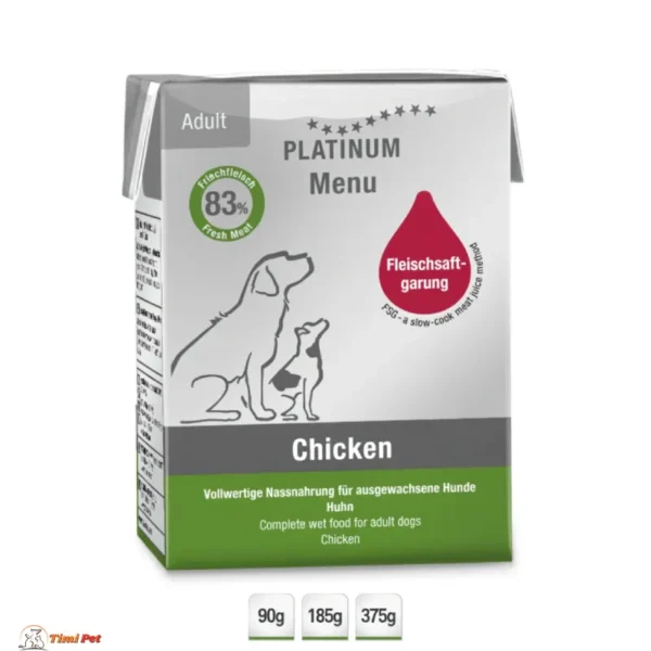 Platinum Menu vlažna hrana za pse sa piletinom – 90 g, 185 g i 375 g