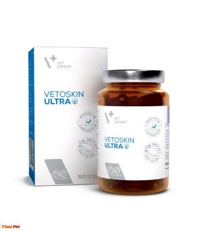 Vetoskin Ultra 60 kapsula – dodatak ishrani za pse i mačke za podršku osetljivoj i atopijskoj koži sa PEA i CURQFEN®