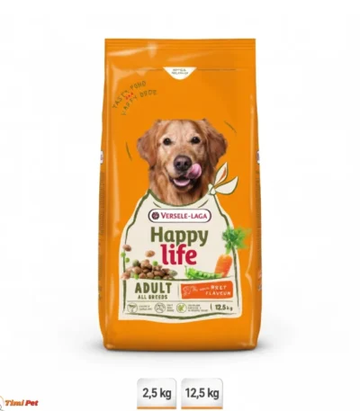 Happy Life Adult Beef hrana za odrasle pse 2,5 kg i 12,5 kg
