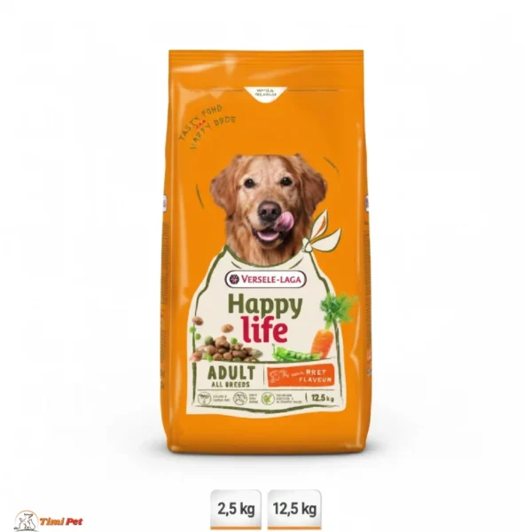 Happy Life Adult Beef hrana za odrasle pse 2,5 kg i 12,5 kg