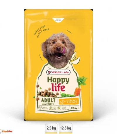 Happy Life Adult Chicken hrana za odrasle pse 2,5 kg i 12,5 kg