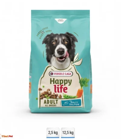Happy Life Adult Salmon hrana za odrasle pse 2,5 kg i 12,5 kg
